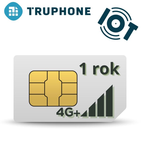 KARTA SIM IOT M2M Truphone do lokalizatorów/ bram/ alarmu Telemetryczna 45 krajów