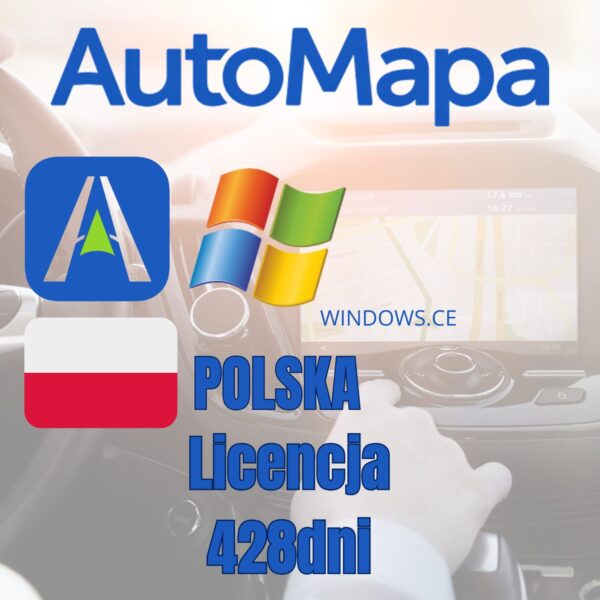AutoMapa Polska Licencja 428 dni, dla WINDOWS / WINDOWS.CE