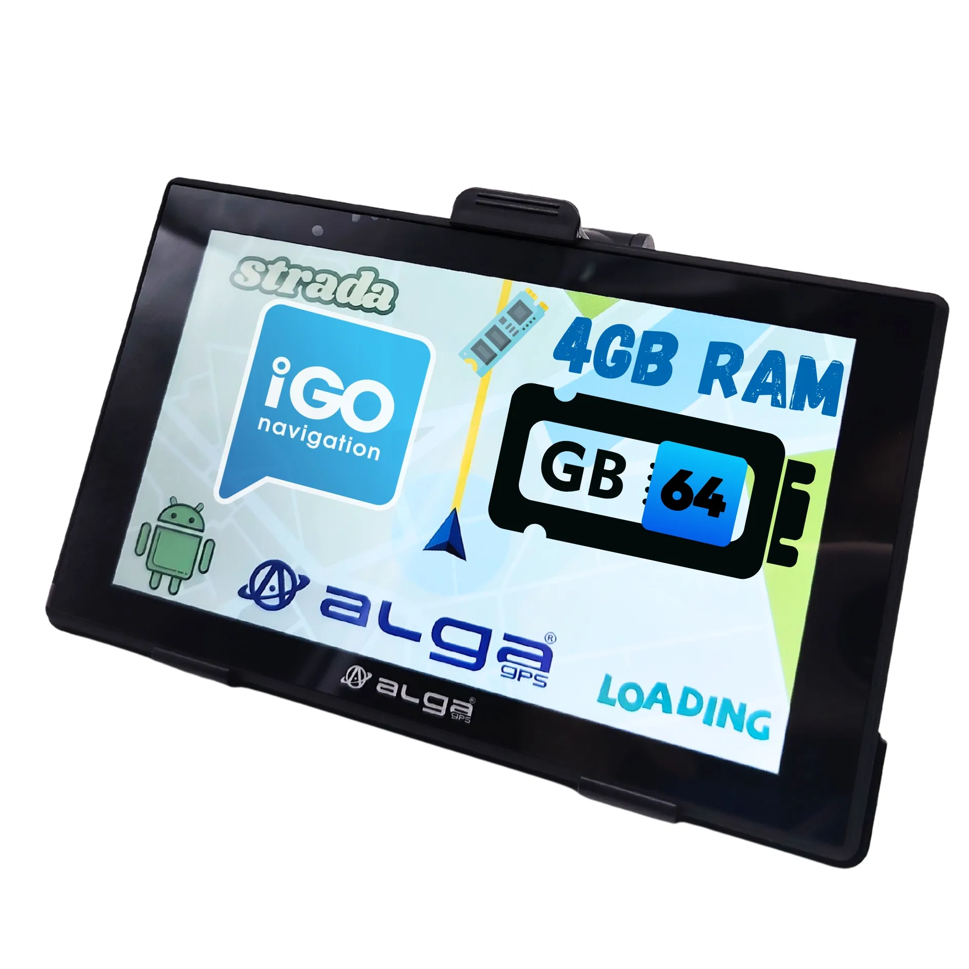 Nawigacja GPS ALGA-STRADA android 14, 4gb RAM, iGO NextGen Tir/Truck nowość - obrazek 6