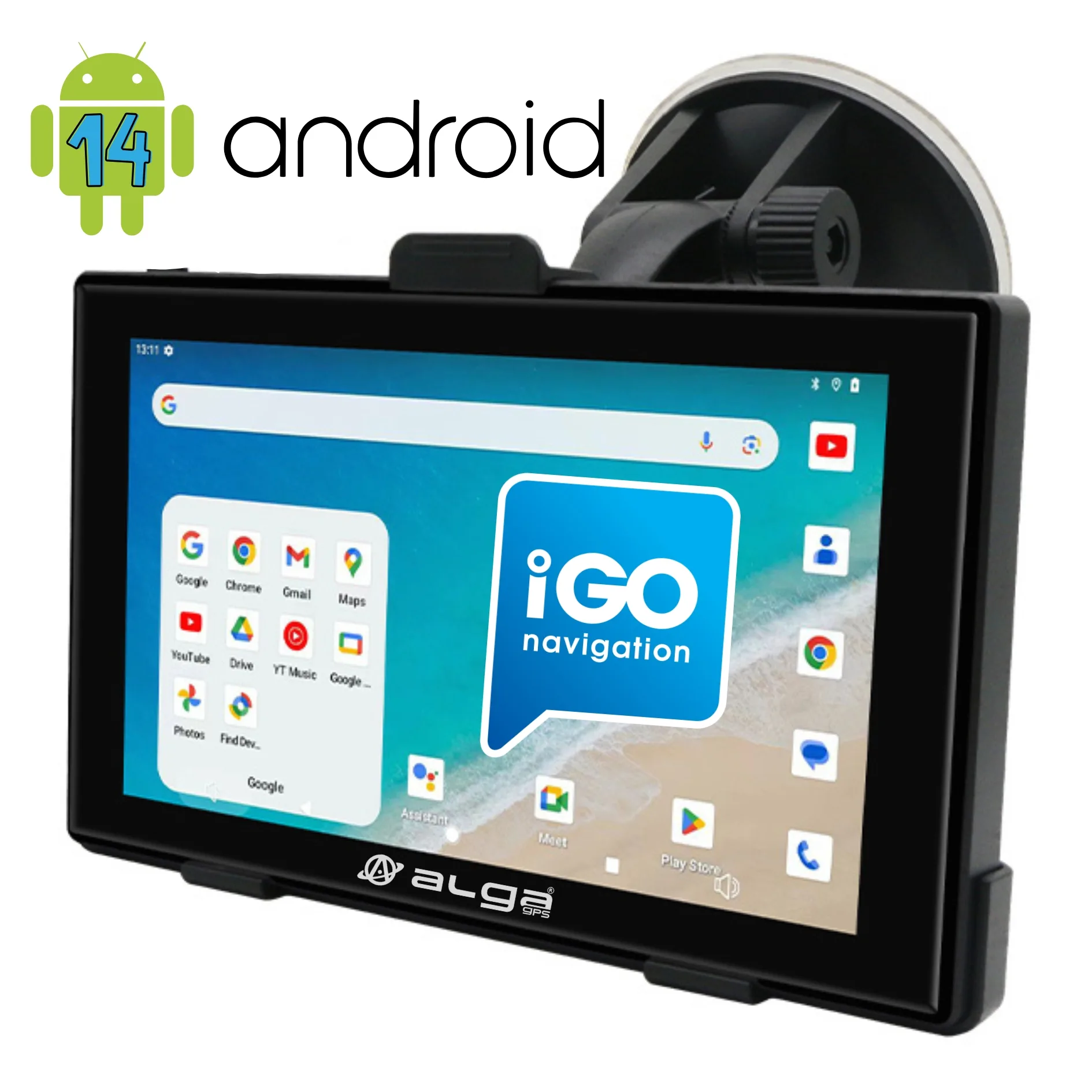 Nawigacja GPS ALGA-STRADA android 14, 4gb RAM, iGO NextGen Tir/Truck nowość